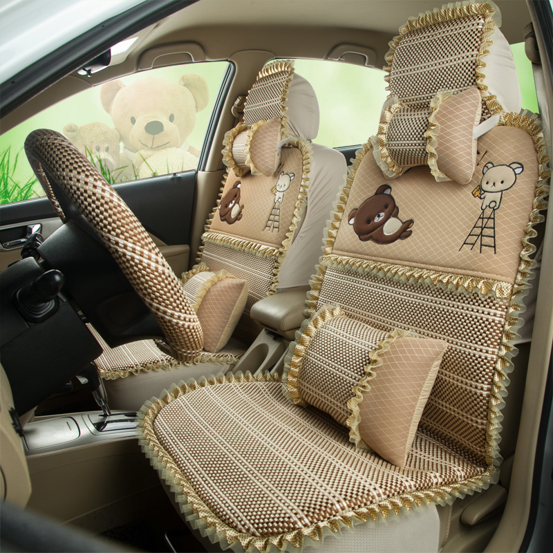 别克凯越君威GS英朗GTXT君越昂科拉夏季卡通可爱冰丝汽车座垫