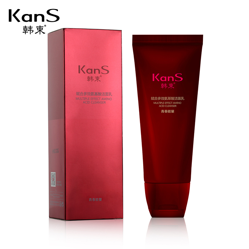 Kans/韩束青春能量赋合多效氨基酸洁面乳150ml丰富泡沫温和清洁