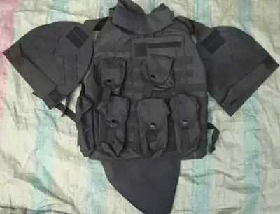 Vest OTV blocker vest wild game vest with crotch shoulder pads Black