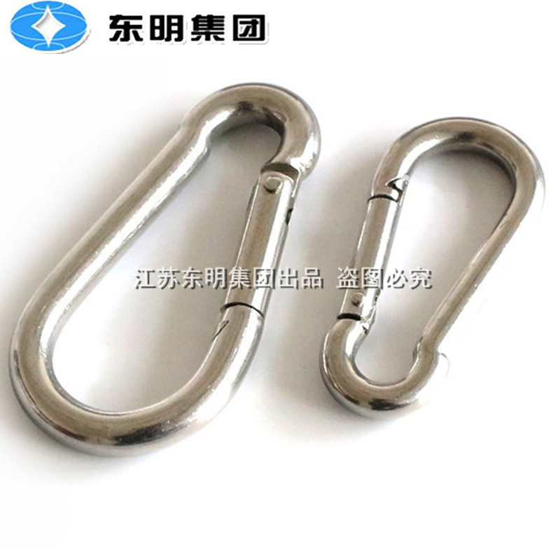 304 stainless steel opening ring Mountaineering buckle quick hanging buckle high strength solid safety buckle dog chain buckle M4M5M6M8M12