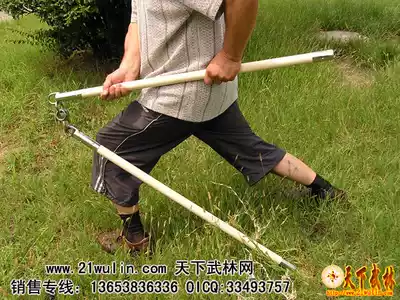 Panlong stick B- type 360-degree rotating stick heart-meaning Liuhe fist Panlong stick Shaolin stick martial arts stick
