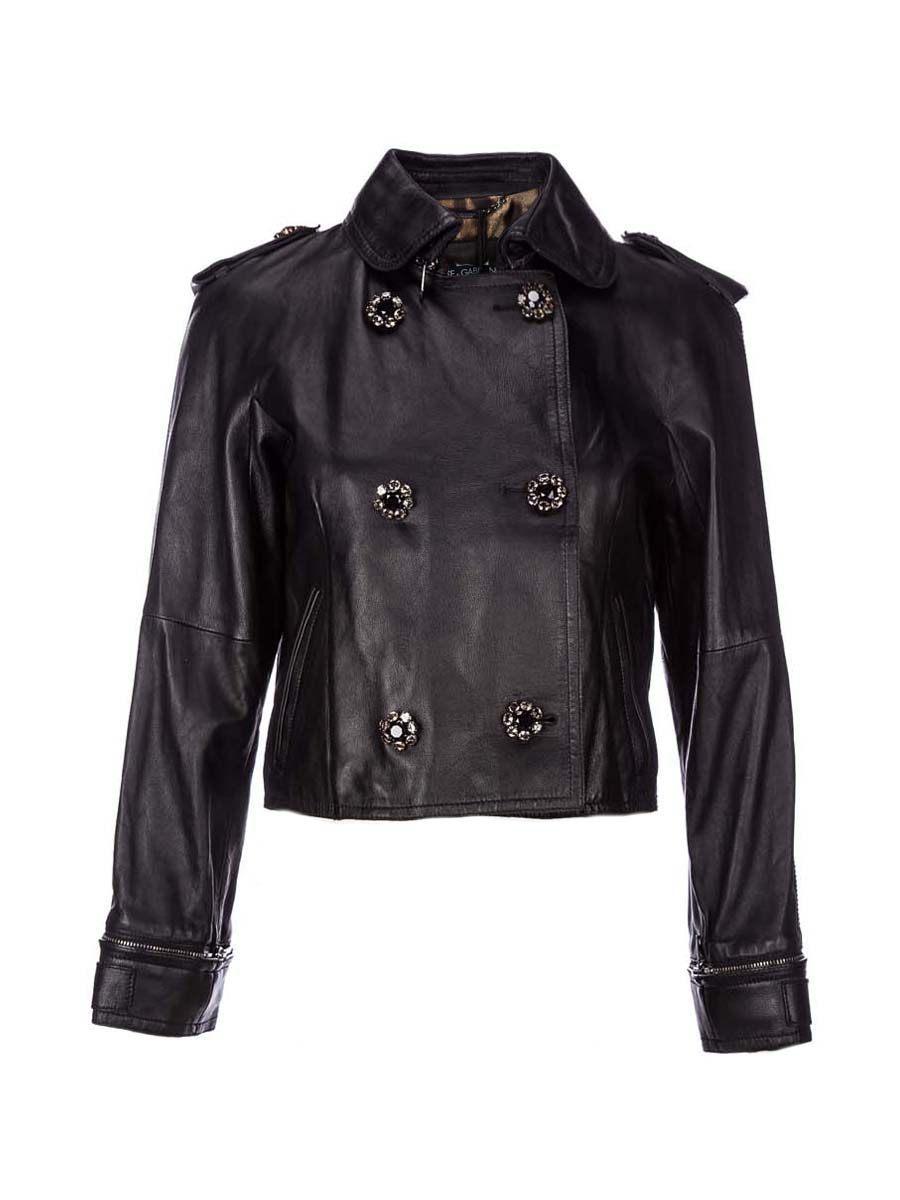 Dolce&Gabbana 黑色双排扣长袖外套