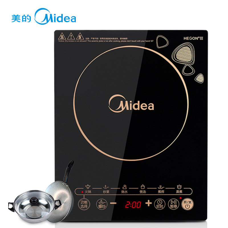 【天猫超市】 Midea/美的 WK2102电磁炉送汤锅炒锅触摸屏正品