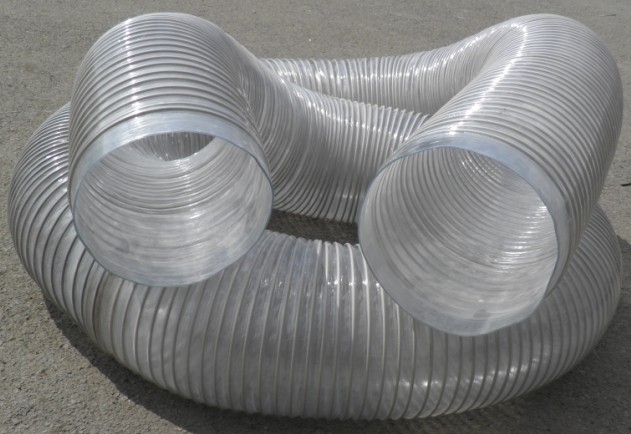 Popular woodworking machinery white pvc transparent hose dust removal dust pipe vacuum pipe