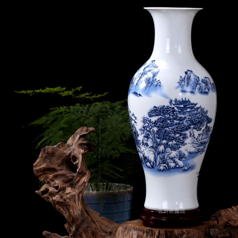 Jingdezhen ceramics size vase furnishing articles dried flower arranging flowers sitting room adornment mesa contracted household spending