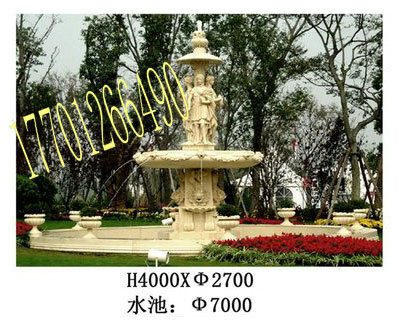 Beijing landscape decorated sculpture artificial sandstone European character of animal circle sculpture stereo engraving fountain furniture customization