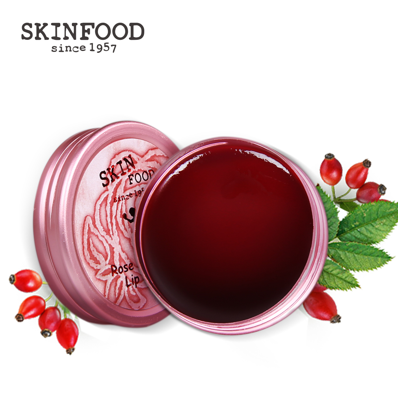 skinfood思亲肤 浪漫玫瑰丰润护唇膏 持久滋润保湿补水防裂