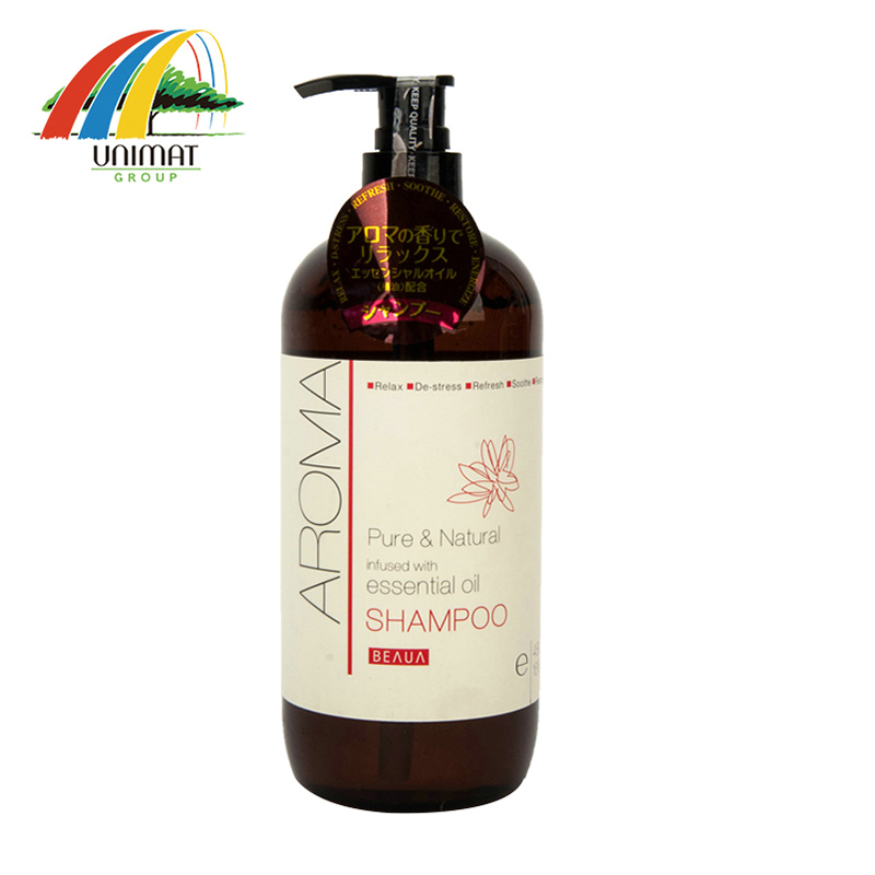 日本发熊野油脂BEAUA AROMA芳香精油无硅洗发水 补水保湿 480ml