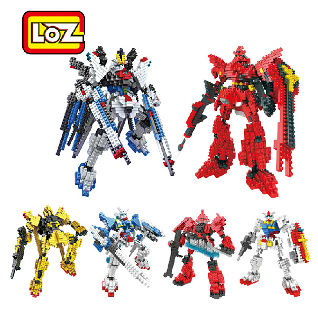 (GD Comic Play Society) Loz Up To RX78 Zagu Free Energy Angel Small Grain Building Puzzle Assembly