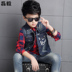 Áo vest trẻ em denim Quần áo trẻ em Lei Yi 2018 xuân hè mới lớn áo trẻ em bé trai cao bồi vest thủy triều áo gile cho bé lịch lãm đáng yêu Áo ghi lê