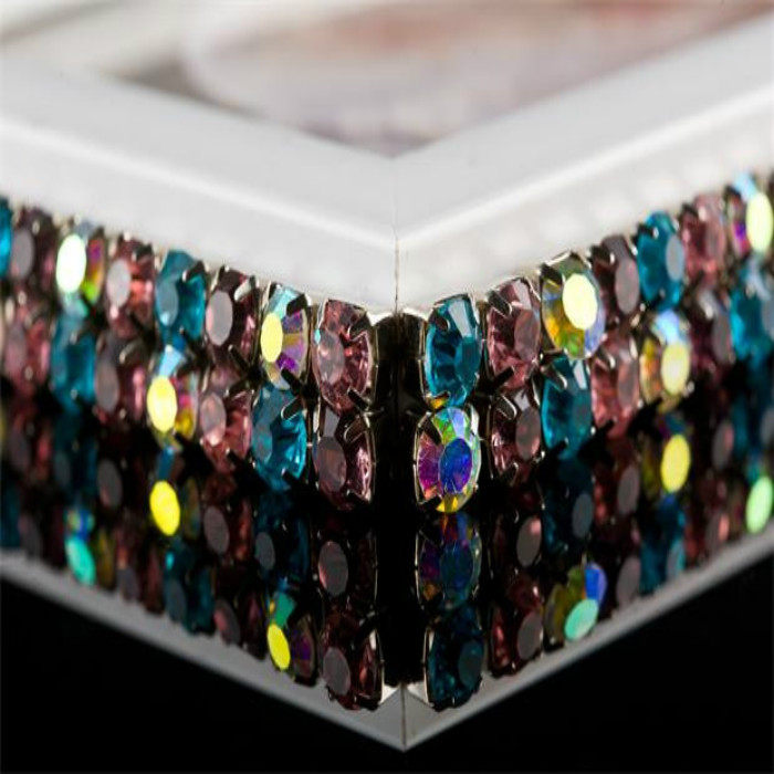 Color studded encrypted single row of minimalist water drill waist chain Korean version diamond belly leather dance hip chain 100 hitch-Taobao