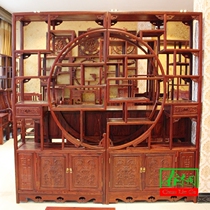 Mahogany reunion Bogu rack Small leaf red sandalwood Multi-treasure pavilion Solid wood furniture antique rack Chinese collection cabinet shelf