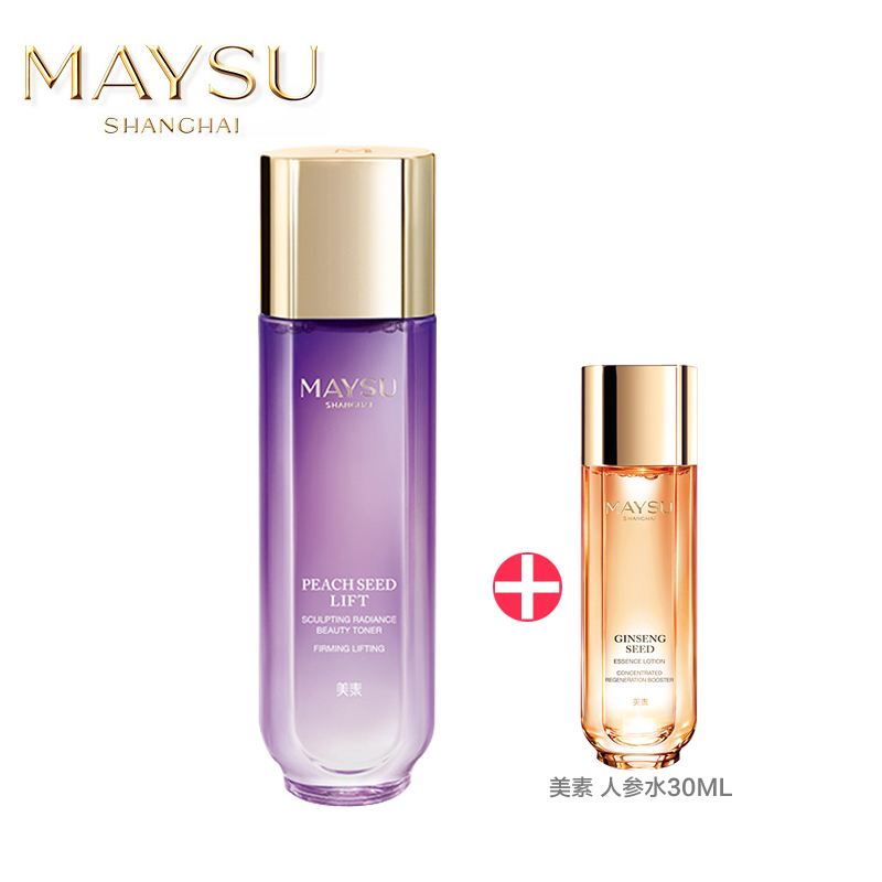 maysu美素化妆品 桃娇初颜弹性紧致焕采美容液160ml 爽肤水柔肤水