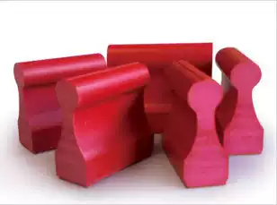 Plastic chapter rubber seal red rubber seal rubber seal rectangular chapter price difference Super link