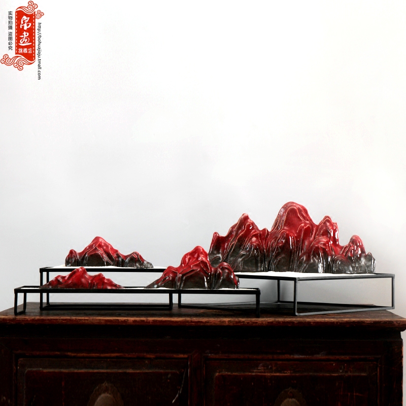Jingdezhen ceramic study furnishing articles pen rack manual variable brushes value four treasures town pen calligraphy painting paperweight