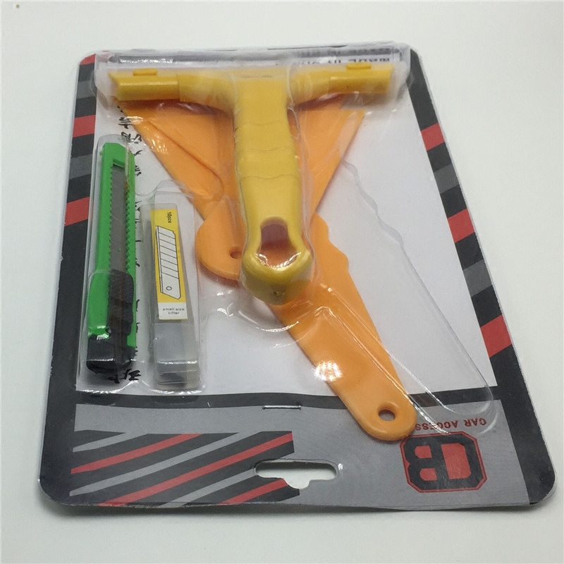 Car Cling Film Tool Five Pieces Suit Scraping Small Scraping Silicone Gel Soft Scraping Cutting Film Knife Blade Heat Insulation Film Wholesale