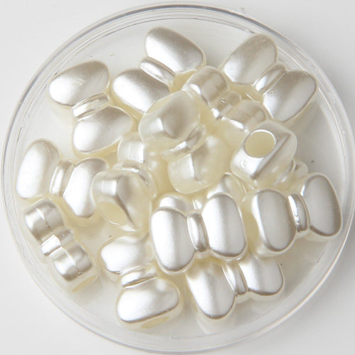 10*13mmabs imitation pearl bow large hole loose beads shoes and clothing beauty materials brand new accessories