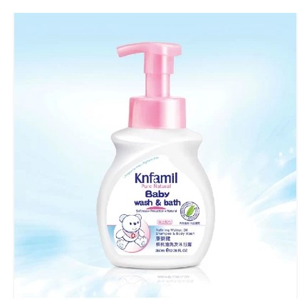康婴健婴儿核桃油洗发沐浴露 宝宝洗发水 二合一 350ml KYJ092
