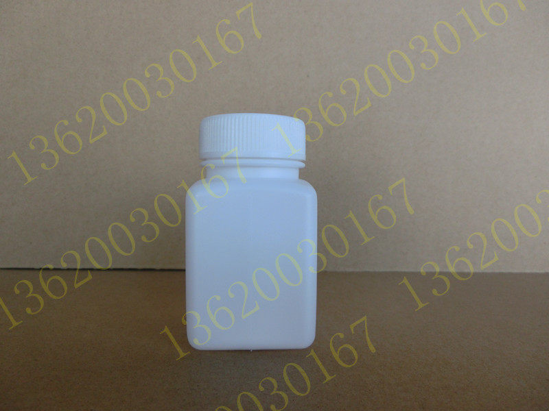 Plastic white large square bottle HDPE bottle Sample bottle Sub-packing bottle Powder bottle 100ml