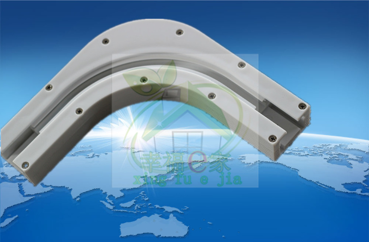 Electric curtains Caries Shangfei Bay window cornerer Curved rail arc L-type U-shaped 90 degree cornerer direct sales