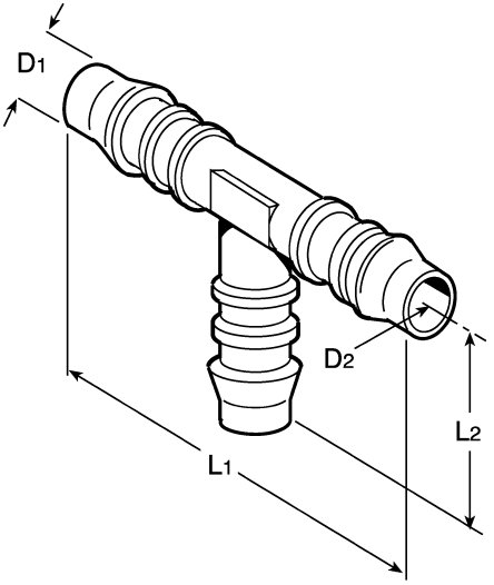 Copely Developments TS19 Push-in-type connector 19mm Acetal Resin