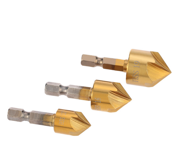 Hexagon Shank 12mm16mm19mm Electric Drill Wood Plate Tabletop Drillers Plastic Reaming Chamfers Drill Bit