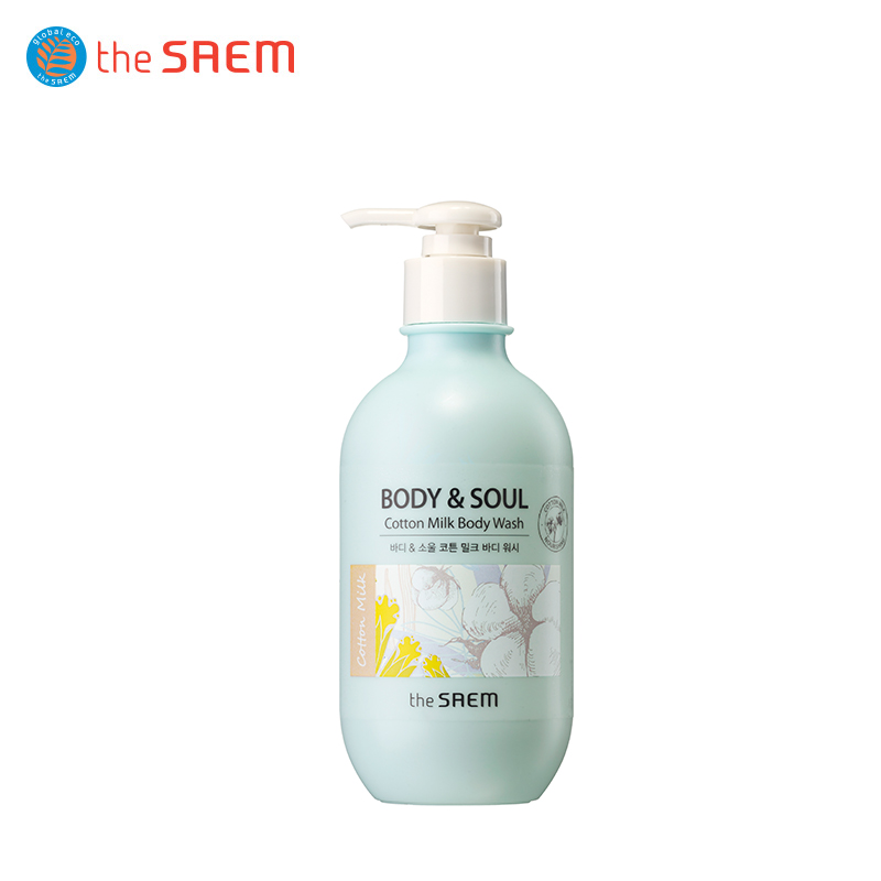 the SAEM得鲜巴蒂安雪绵密奶香沐浴露300ml