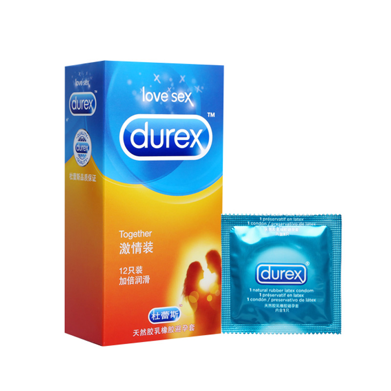 杜蕾斯 激情装12只避孕套润滑型套套乳胶安全套男用成人性用品Z
