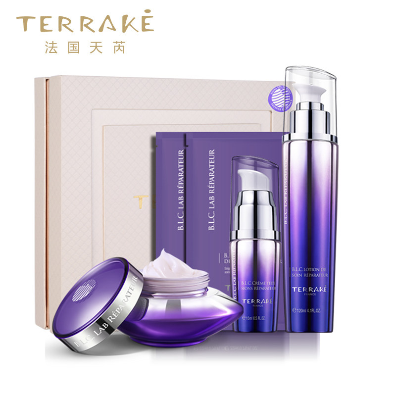 terrake法国天芮b.l.c. 肌源奥秘补水保湿修复紧致 四件套装