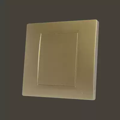 Zhengtai light champagne gold switch socket cassette decoration blank noodle board NEW7Q installation blank noodle board