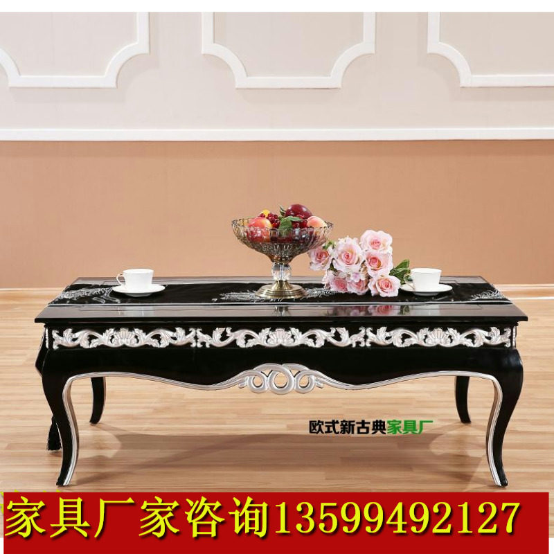 European-style sample house exhibition center negotiation sofa neoclassical double sofa high-end club cafe leisure sofa coffee table