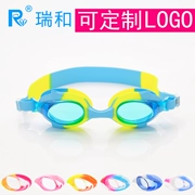 Kính bơi cho trẻ em khung silicon lớn một lớp chống nước chống sương mù HD thiết bị học bơi có thể được tùy chỉnh in logo - Goggles