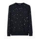 Hòa bình chim nam mùa thu nam thêu cardigan thanh niên cổ tròn áo thun BWEB74101 áo hoodie nam form rộng Áo len