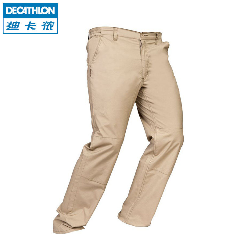 迪卡侬 长裤 男式2015新款春夏薄舒适棉质休闲多袋裤 SOLOGNAC