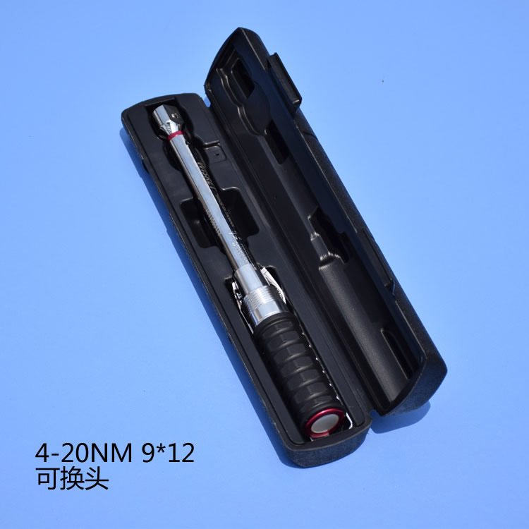 Industrial grade Taiwan imported machinery PRESET adjustable torque wrench REPLACEABLE HEAD torque 4-20NM SMALL torque