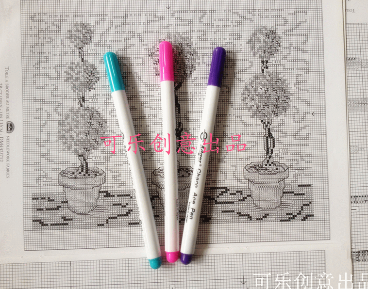 Water-soluble pen Cross-stitch tailor cutting special water-soluble pen Washing pen Non-woven fabric DIY fading pen