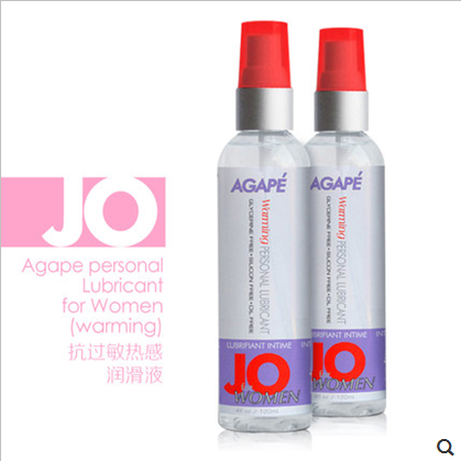 美国进口JO 女用Agape抗过敏热感润滑剂硅基油性润滑油120ml hy