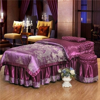 Cao cấp làm đẹp giường bốn mảnh bông cotton satin satin ngày thẩm mỹ viện bốn mảnh đặt tùy chỉnh miễn phí mua ga giường spa