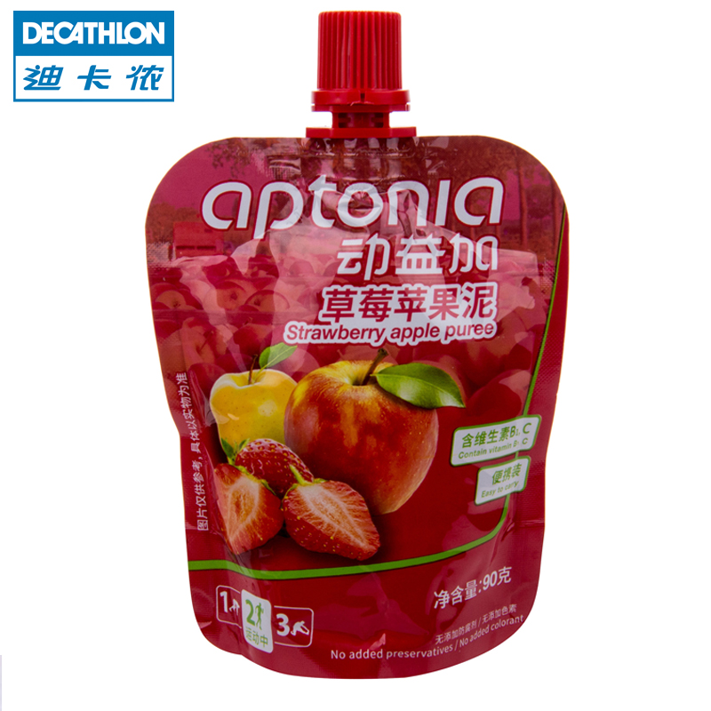迪卡侬 动益加草莓苹果泥水果泥 补充运动营养体质能量 Aptonia