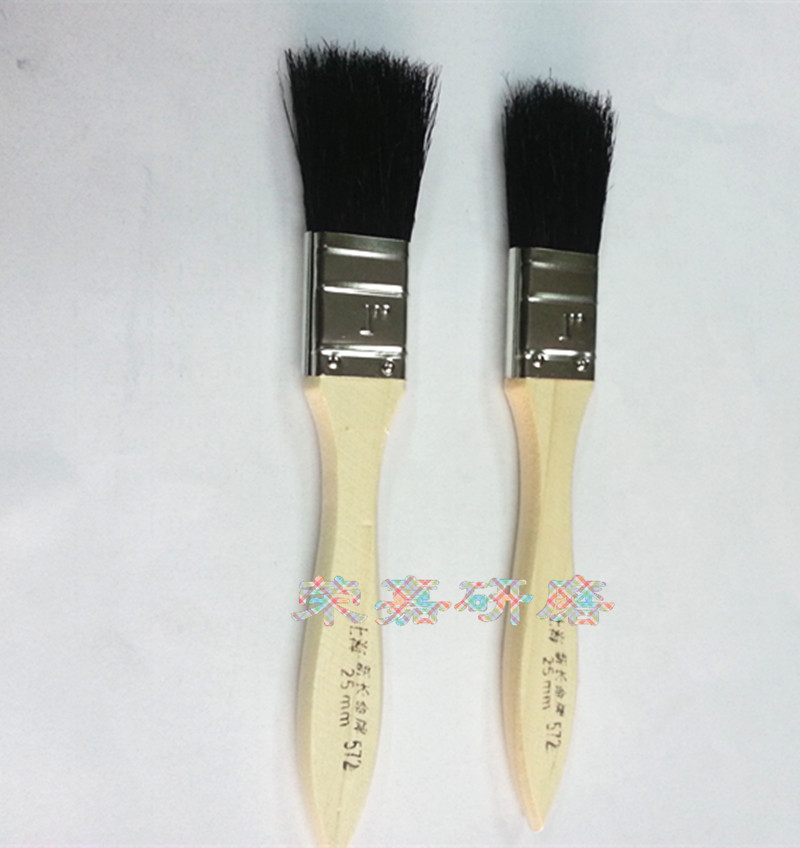 Longlife brand paint brush 572 series 1 inch black bristle brush 25mm paint brush