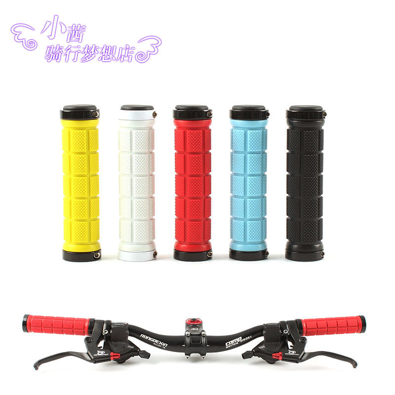 Colorful bicycle lock handle soft grip dead speed handlebar mountain bike ride lock handle