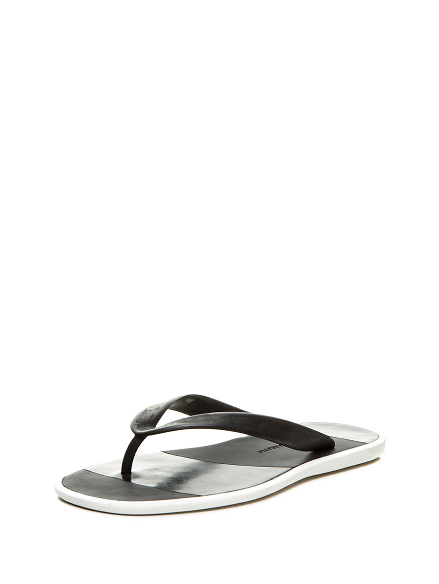 Dolce&Gabbana 深墨绿裁拼人字拖