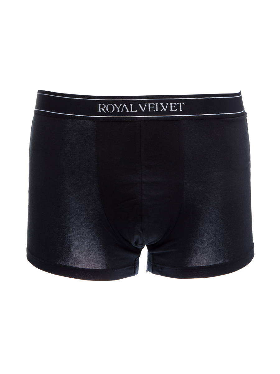 ROYAL VELVET|黑色莫棉混纺平角内裤