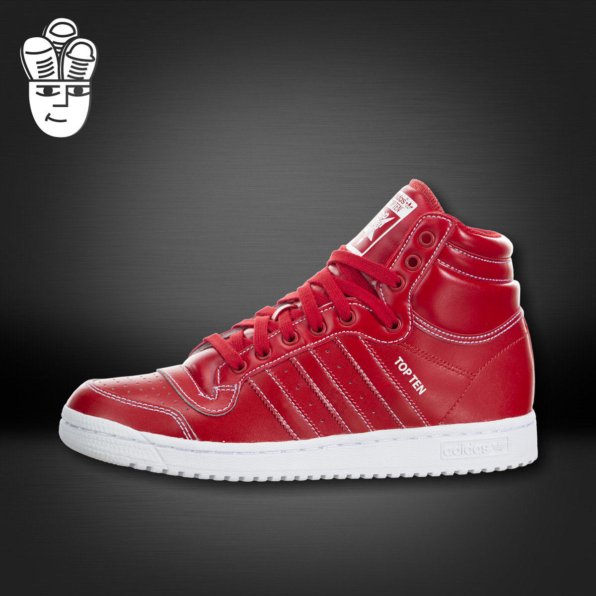 阿迪达斯 Adidas Top Ten Hi J 三叶草男女高帮板鞋 运动休闲鞋