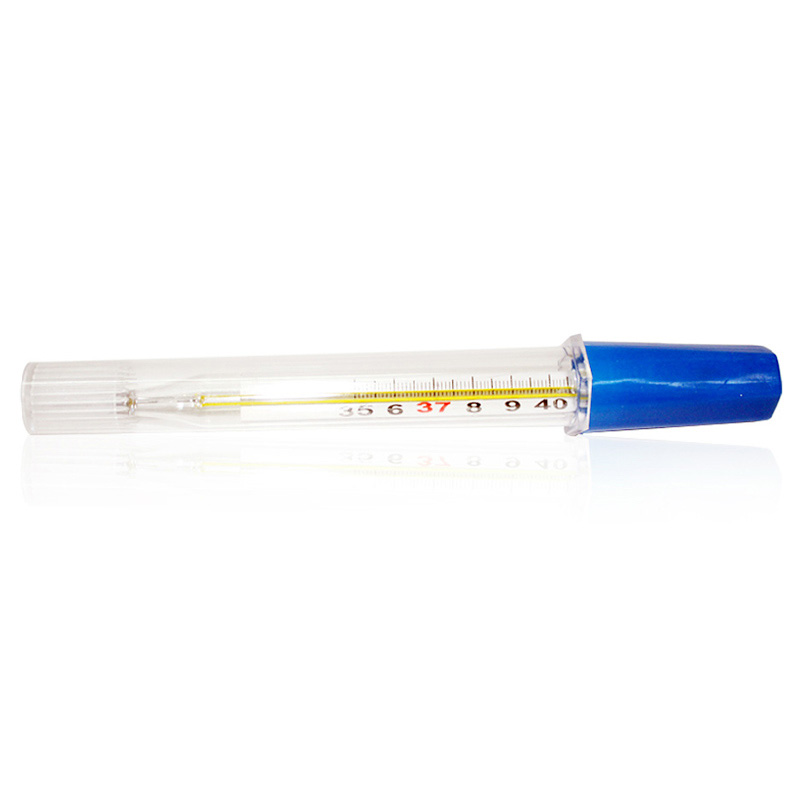 玻璃体温计腋下型体温器水银体温计家用婴儿儿童测量体温三角棒式