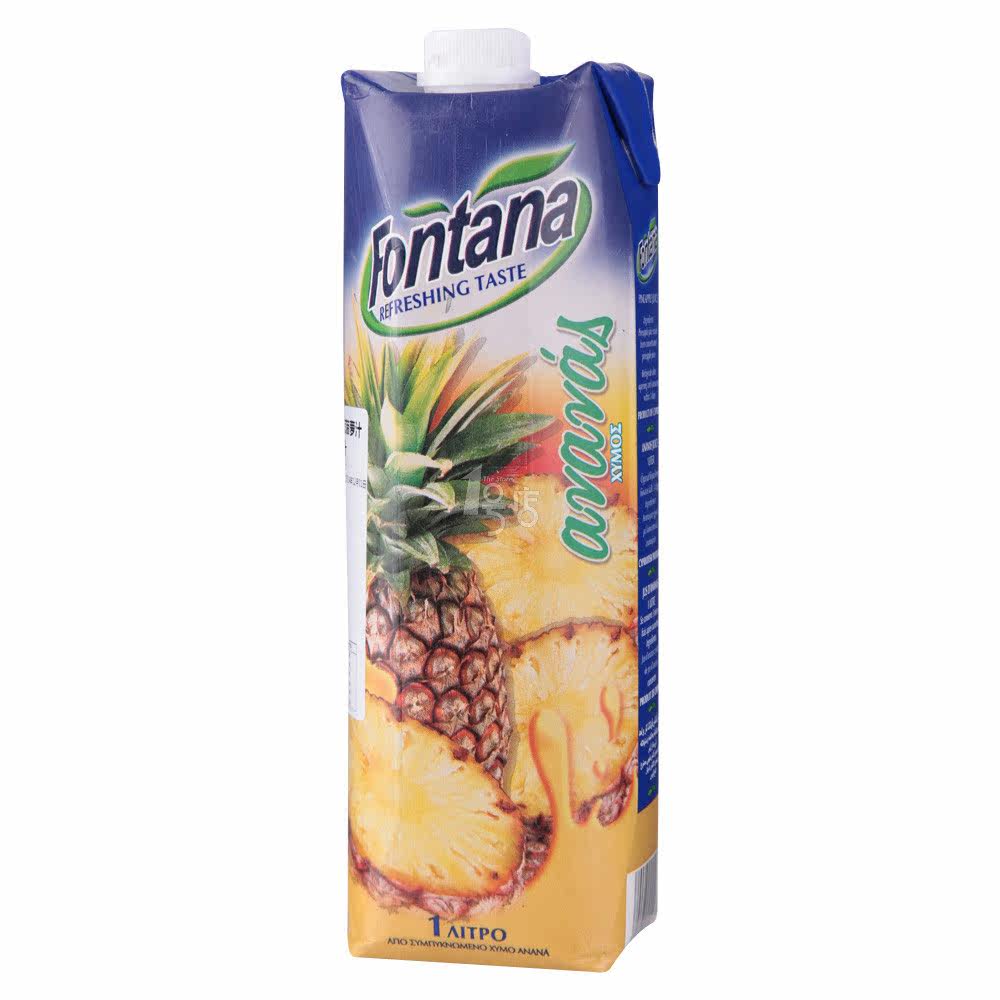 芳塔娜 菠萝汁1L  芳塔娜现更名为芬特乐，美味依旧