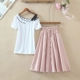 Mori Womens Dress 2020 Mùa thu New College Phong cách Nữ sinh Bộ váy mỏng Văn học và Nghệ thuật Bộ váy dài hai mảnh - Váy dài