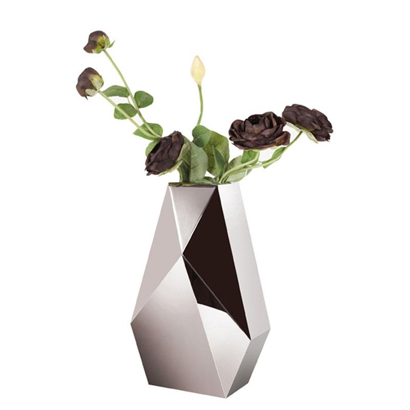 Stainless steel vases Special-shaped flower utensils Metal flower pots Countertop diamond flower arrangements Simulation flower decoration New products