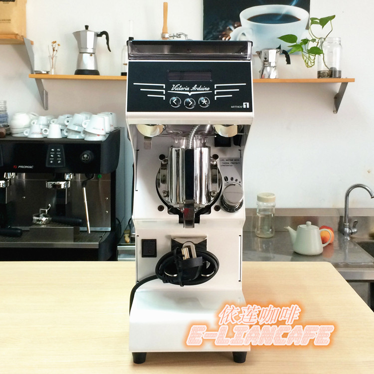 Ylian-Nuova's new Blackhawks version-Mythos One electronic dosing straight out-of-the-way coffee grinding machine
