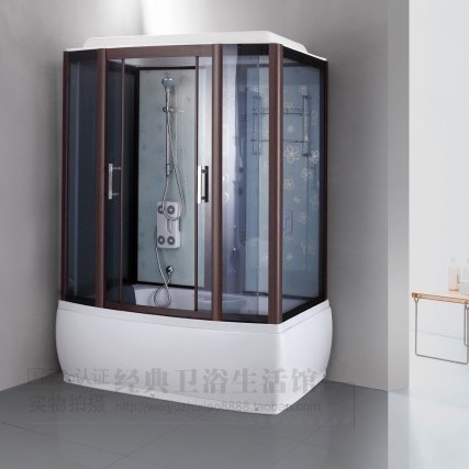 Factory direct whole bathroom shower room with bathtub Bath room special price optional steam surf glass room 001